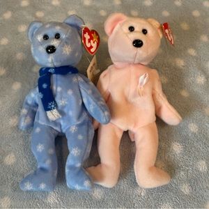 TY beanie babies 1999 Holiday Teddy and Cure